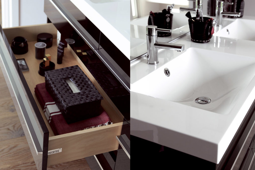 Meuble vasque monobloc Rivoli par DECOTEC