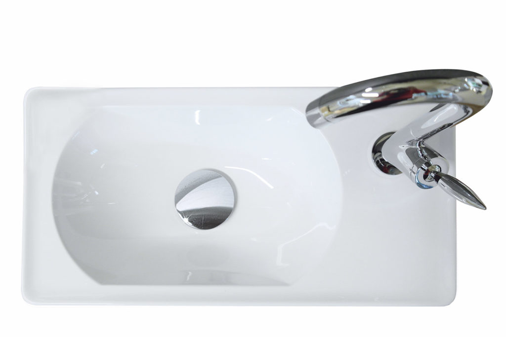 DECOTEC - Meuble lave mains d'angle Jazz 30,5 x 30,5 x 75 cm laque réf.  1812551