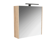 Thumbnail of http://Armoire%20Courtoisie%20L60%20-%20Chene%20brut%20naturel%20+%20spot%20LED%20Celeste%20L30%20Noir%20mat