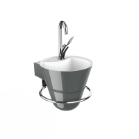 Thumbnail of http://Lave-mains%20Cône%20anthracite%20brillant%20-%20DECOTEC