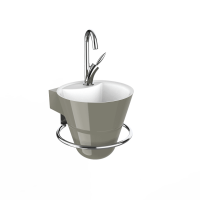 Thumbnail of http://Lave-mains%20Cône%20grège%20brillant%20-%20DECOTEC