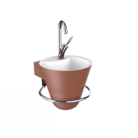 Thumbnail of http://Lave-mains%20Cône%20terracotta%20mat%20-%20DECOTEC