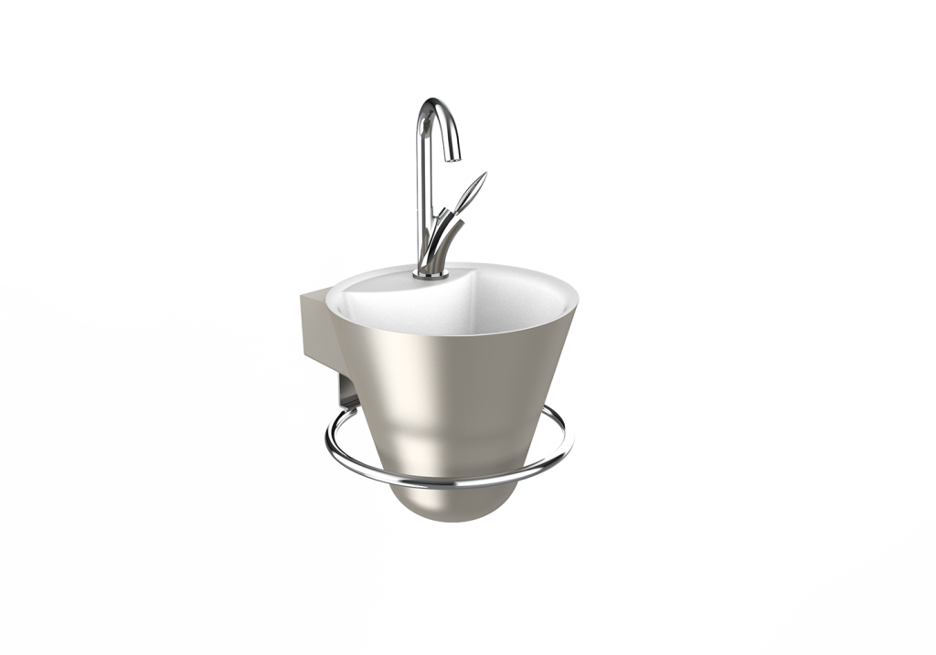 Lave-mains Cône titane mat - DECOTEC