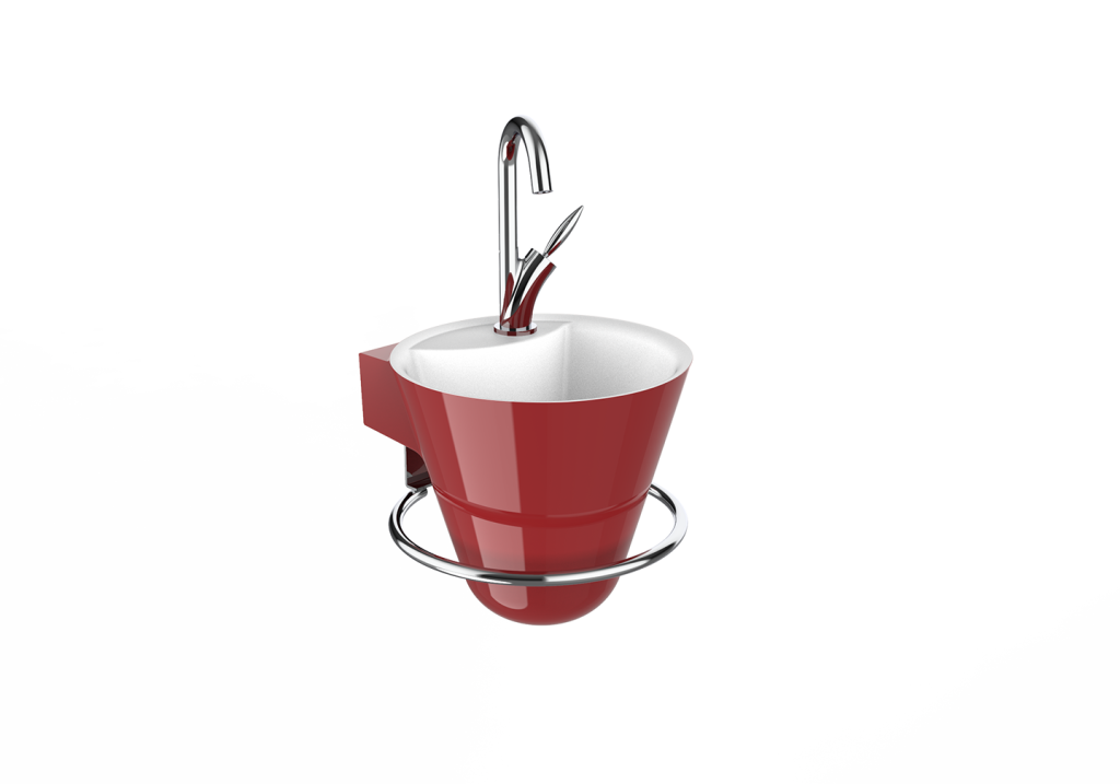 Lave-mains Cône tomette brillant - DECOTEC