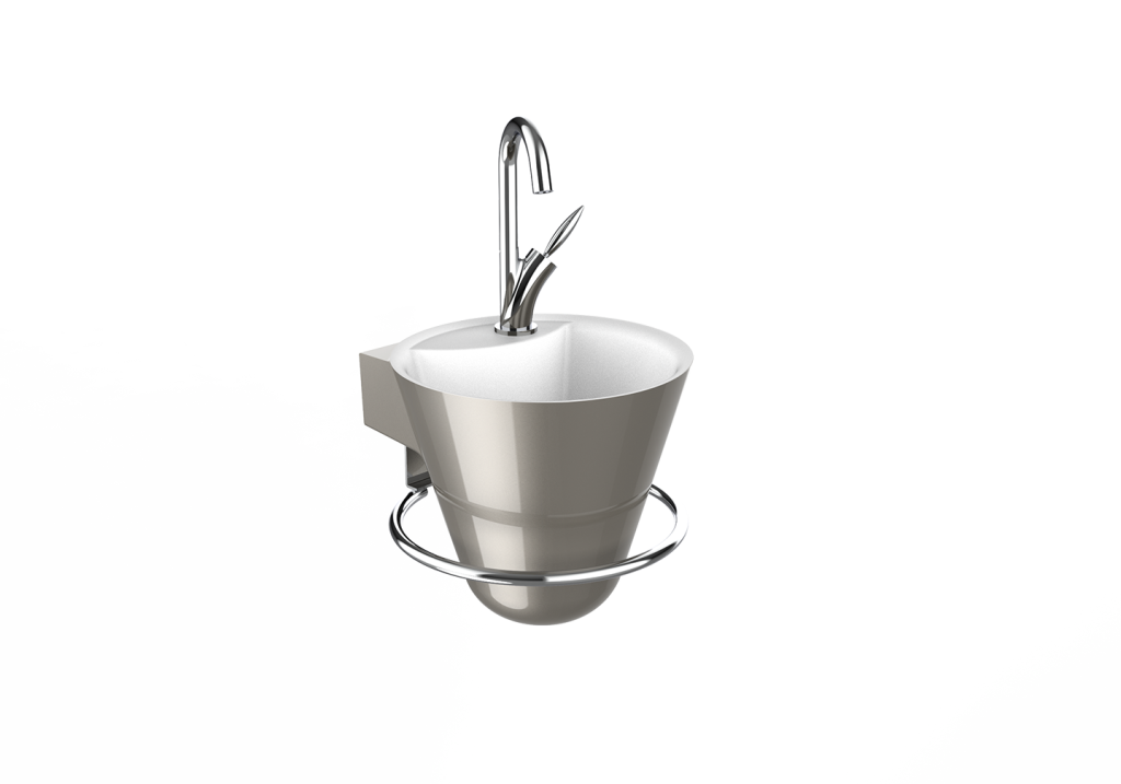 Lave-mains Cône titane brillant - DECOTEC