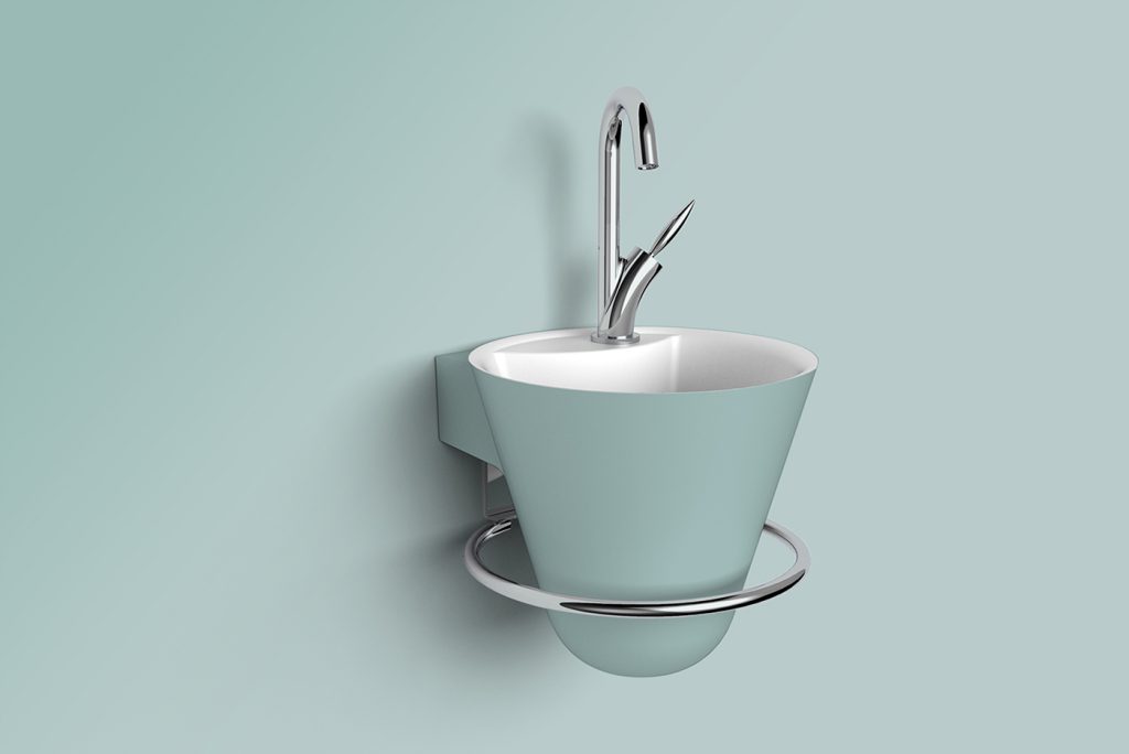 Lave mains Cône couleur baltique - DECOTEC