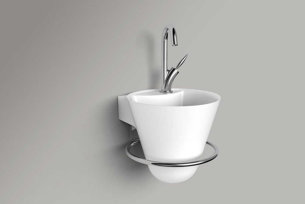 Lave mains Cône couleur blanc - DECOTEC