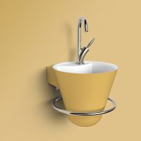 Thumbnail of http://Lave%20mains%20Cône%20couleur%20curry%20-%20DECOTEC