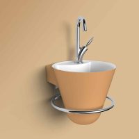 Thumbnail of http://Lave%20mains%20Cône%20couleur%20ocre%20-%20DECOTEC