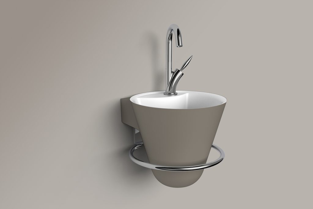 Lave mains Cône couleur taupe - DECOTEC