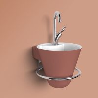 Thumbnail of http://Lave%20mains%20Cône%20couleur%20terracotta%20-%20DECOTEC