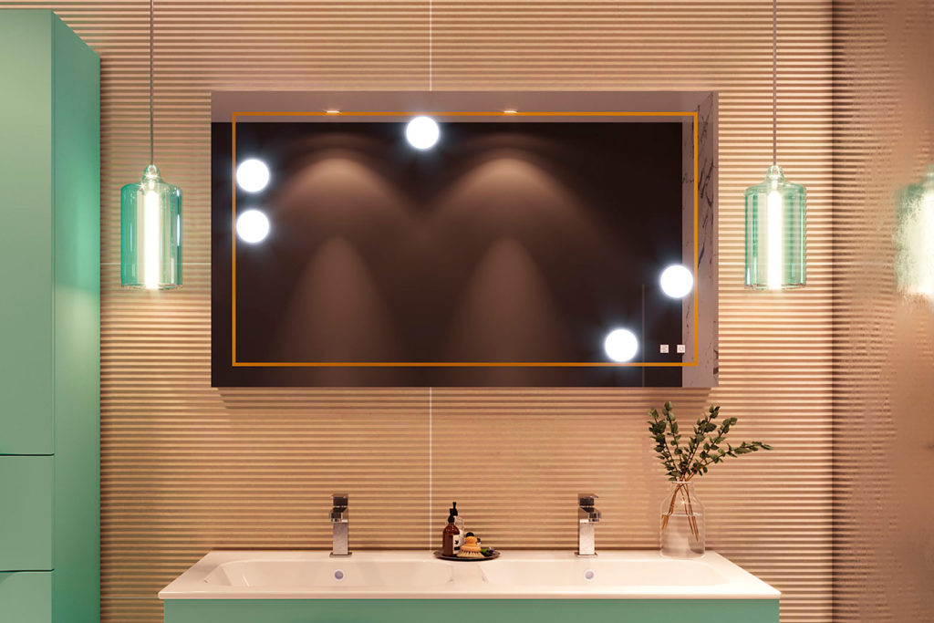 Miroir de salle de bain Tiffany par DECOTEC