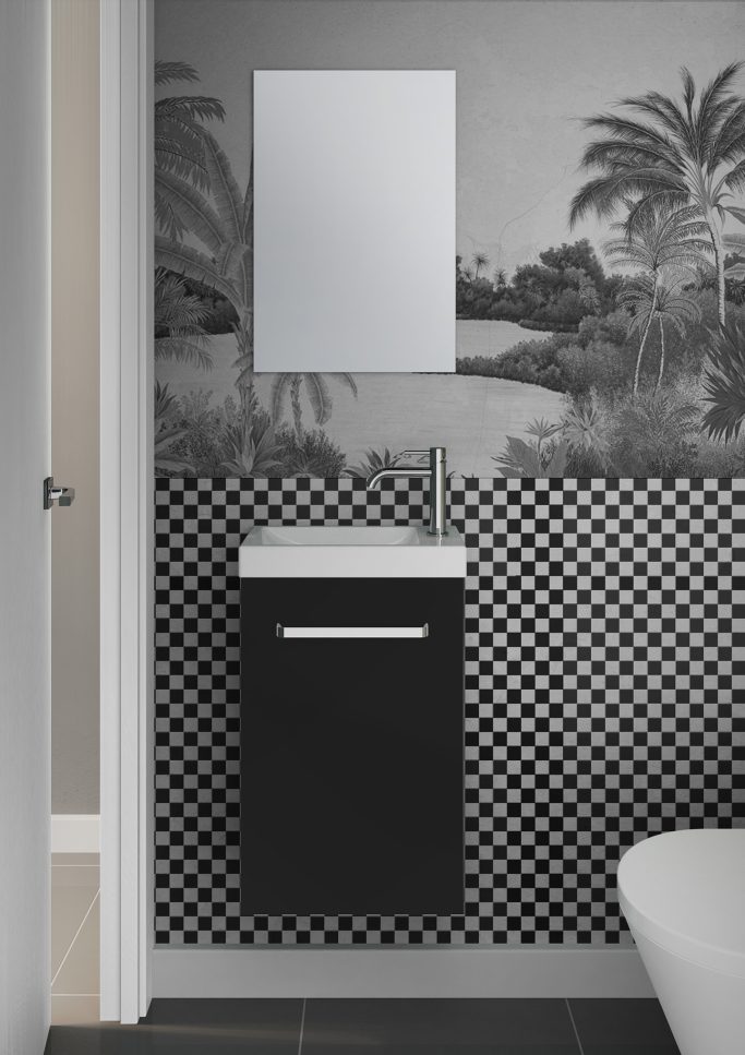 Lave-mains Tic Tac, couleur noir