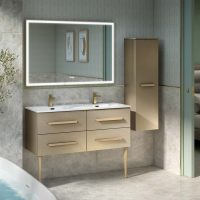 Thumbnail of http://Meuble%20double%20vasque%20Bento,%20couleur%20champagne,%204%20tiroirs