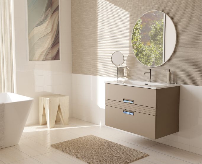 Meuble vasque Vibrato par DECOTEC Meuble vasque Vibrato par DECOTEC