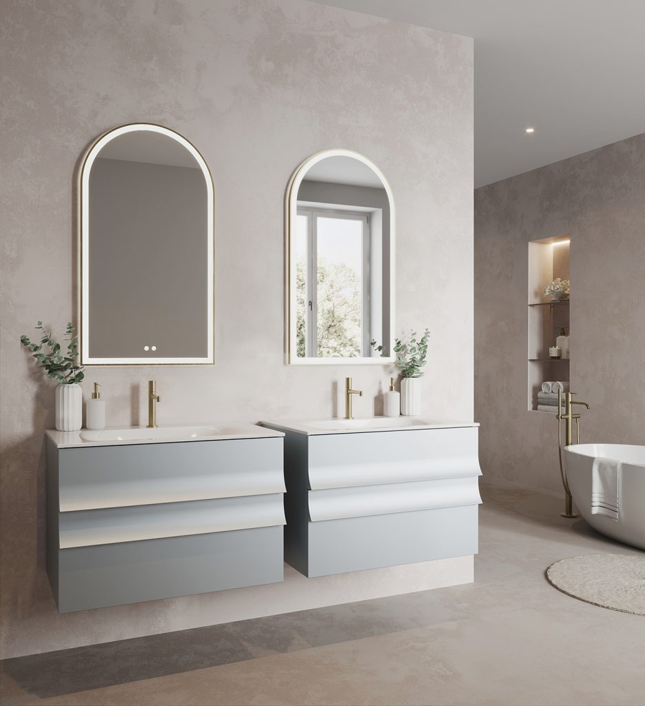 Meuble vasque Pagode, par decotec