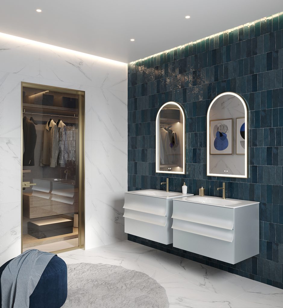 Meuble vasque Pagode, par decotec